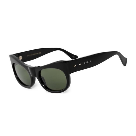 Gucci Green Rectangular Sunglasses - Picture 2 of 5